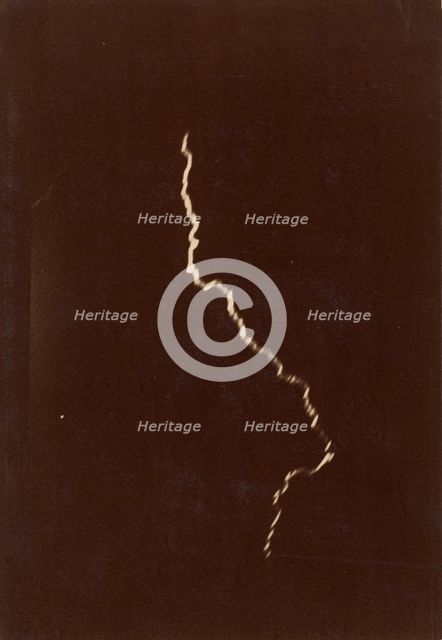 [Spiral of Lightning in a Thunderstorm], May 12, 1886. Creator: Charles Moussette.