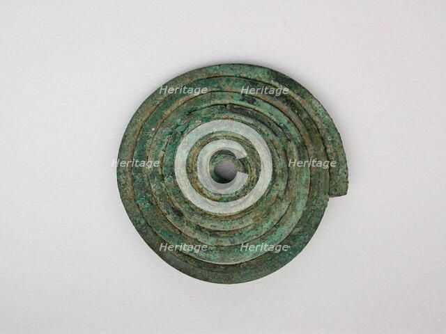 Spiral Fibula, Geometric Period (800-700 BCE). Creator: Unknown.