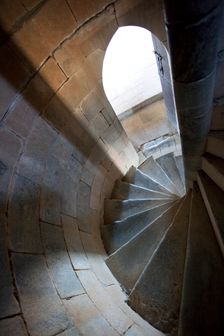 Spiral staircase, Beja Castle, Beja, Portugal, 2009. Creator: Samuel Magal