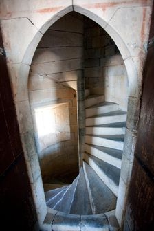Spiral staircase, Beja Castle, Beja, Portugal, 2009. Creator: Samuel Magal
