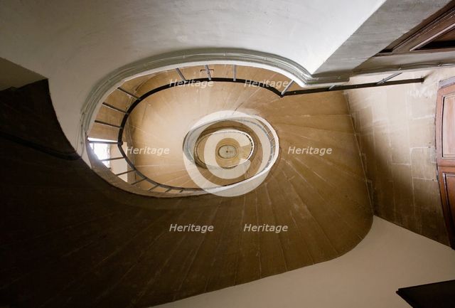 Spiral Staircase, St. Sulpice, Paris. Creator: Tom Artin.