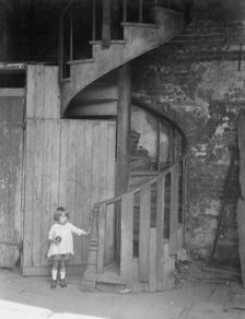 Spiral stairway, New Orleans, between 1920 and 1926. Creator: Arnold Genthe