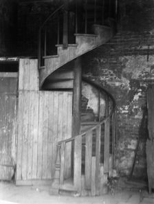 Spiral stairway, New Orleans, between 1920 and 1926. Creator: Arnold Genthe