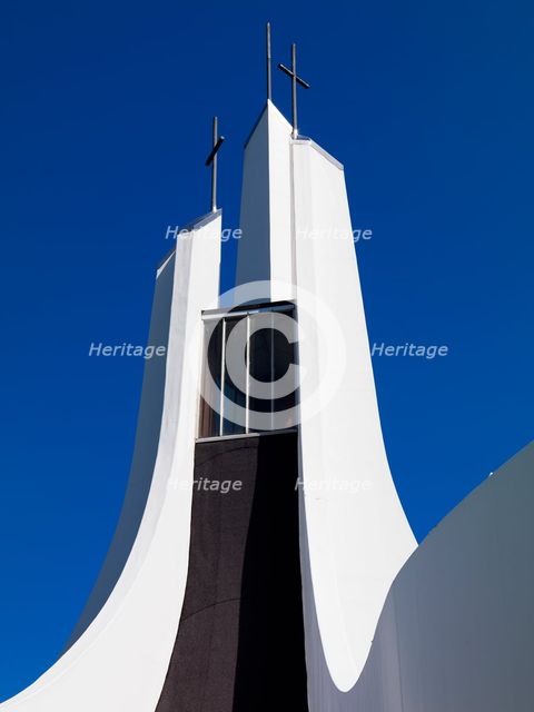 Spire of the Chaplaincy Centre, Lancaster University, Bailrigg, Lancashire, 2011. Artist: James O Davies.