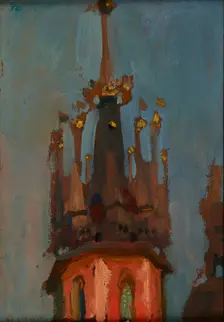 Spire of the Tower of St Mary’s Church in Krakow, c1904. Creator: Jan Stanislawski