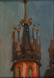 Spire of the Tower of St Mary’s Church in Krakow, c1904. Creator: Jan Stanislawski