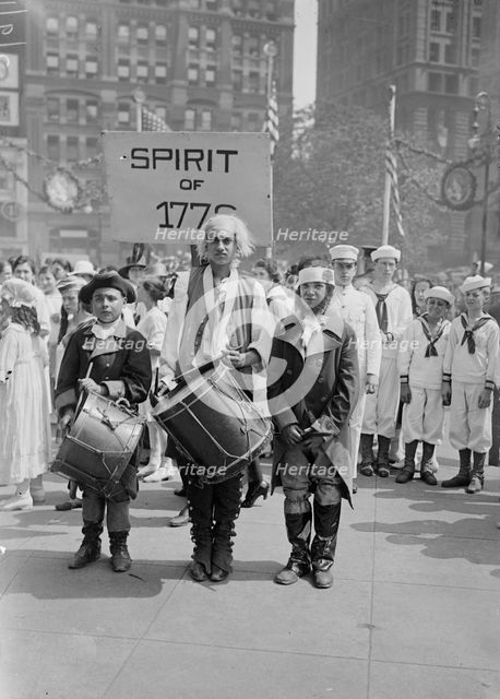 Spirit of '76 [parade], 1917. Creator: Bain News Service.
