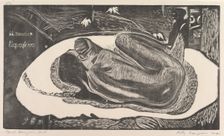Spirit of the Dead Watching (Manao Tupapau), from Fragrance (Noa Noa), 1893-94. Creator: Paul Gauguin