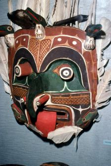 Spirit of the Earthquake, Nootka Mask, Pacific Norwest Coast American Indian