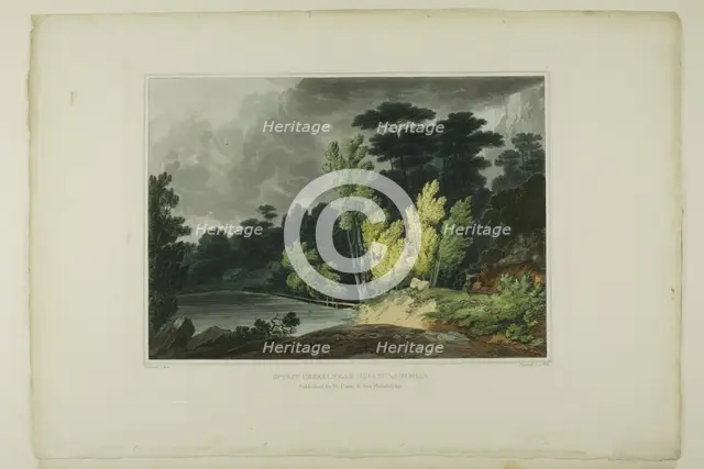 Spirit Creek; Near Augusta, Georgia, plate two of the second number of Picturesque View..., 1819/21. Creator: John Hill.