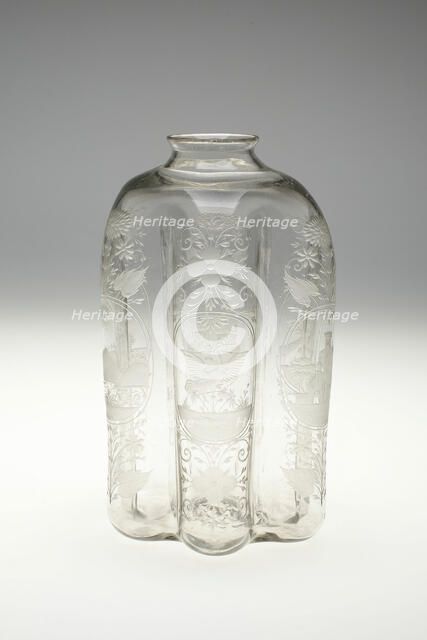 Spirit Flask, Nuremberg, c. 1650. Creator: Georg Schwanhardt.