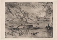 Spirits of Dead Cities (Les Esprits des Villes Mortes), 1860-98. Creator: Felix Hilaire Buhot