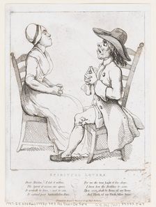 Spiritual Lovers, January 2, 1797., January 2, 1797. Creator: Thomas Rowlandson