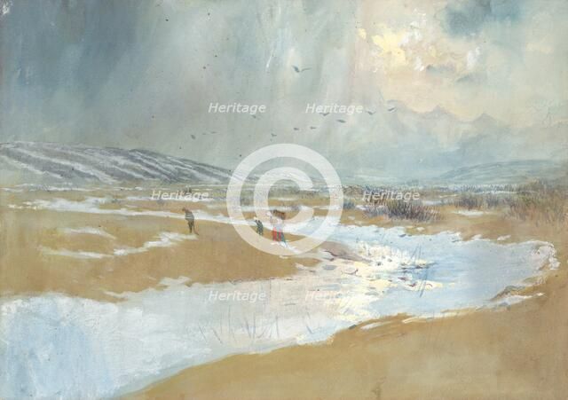 Spis Landscape in Winter, around 1879. Creator: Ladislav Mednyanszky.