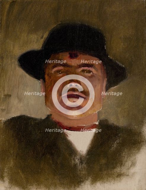 Spis Peasant in a Hat, 1880-1900. Creator: Ladislav Mednyanszky.