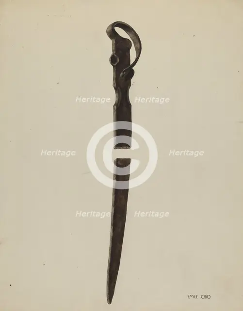 Spit, c. 1938. Creator: Emile Cero.