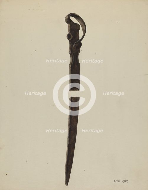 Spit, c. 1938. Creator: Emile Cero.