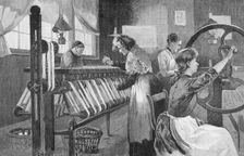 Spitalfields silk weavers, 1893. Creator: Enoch Ward