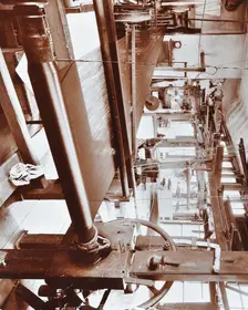 Spitalfields silk weaving industry, Alma Road, Bethnal Green, London, 1909