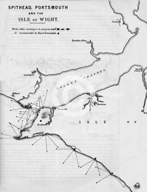 Spithead, Portsmouth and the Isle of Wight, 1884. Artist: Unknown