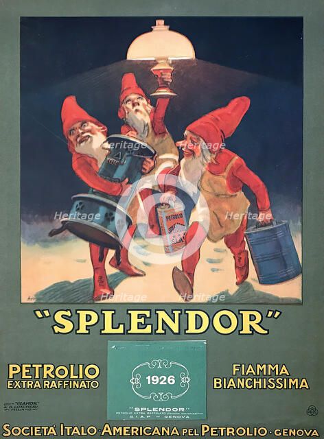 Splendor. Petrolio Extra Raffinato. Creator: Metlicovitz, Leopoldo (1868-1944).