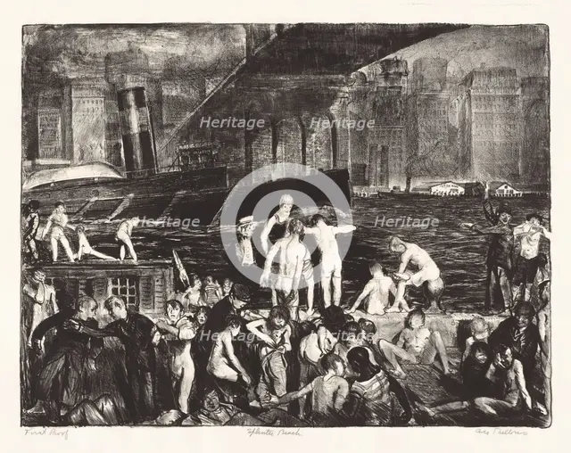 Splinter Beach, 1916. Creator: George Wesley Bellows.