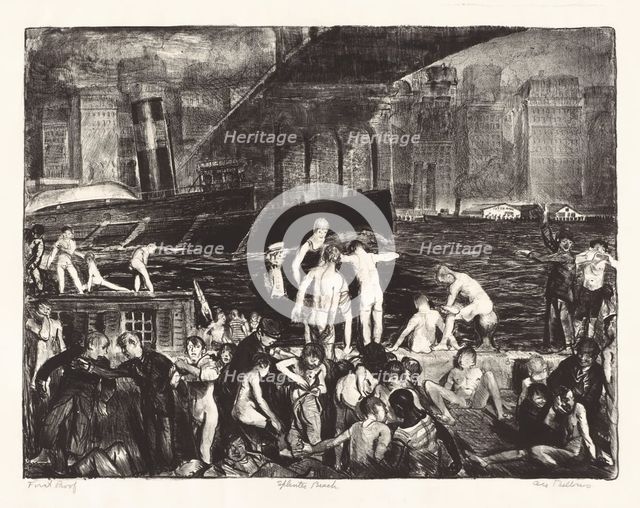 Splinter Beach, 1916. Creator: George Wesley Bellows.