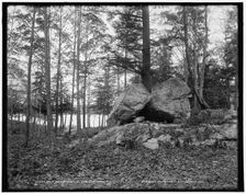 Split Rock, Raccoon Is., Lake Hopatcong, N.J., c1900. Creator: Unknown