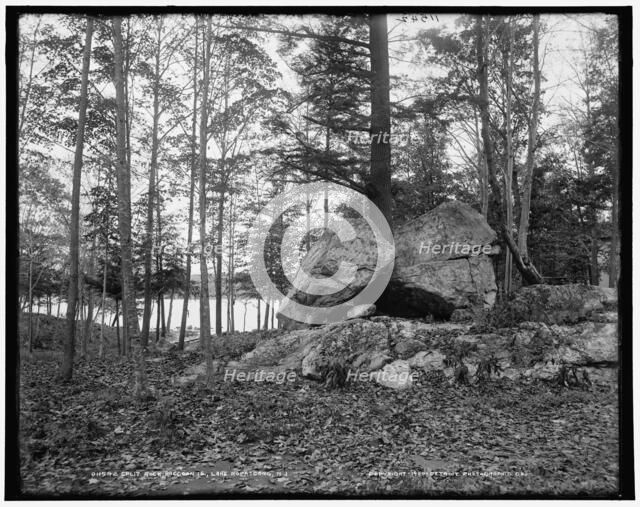 Split Rock, Raccoon Is., Lake Hopatcong, N.J., c1900. Creator: Unknown.
