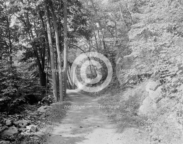 Split Rock Road, Ethan Allen Park, Burlington, Vt., c.between 1910 and 1920. Creator: Unknown.