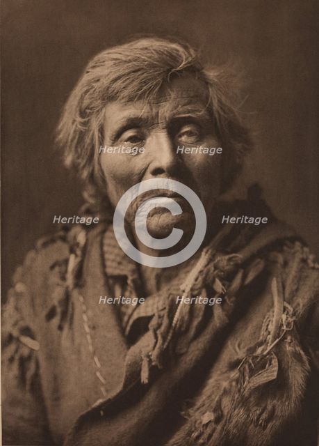 Spokan Man, 1910. Creator: Edward Sheriff Curtis.