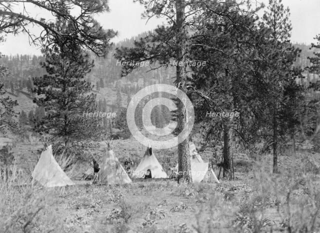 Spokan camp, c1910. Creator: Edward Sheriff Curtis.