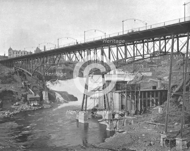 Spokane Falls, Washington, USA, c1900.  Creator: Unknown.