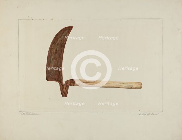Spoke Cutter, 1935/1942. Creator: LeRoy McCarrel.