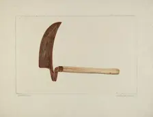 Spoke Cutter, 1935/1942. Creator: LeRoy McCarrel
