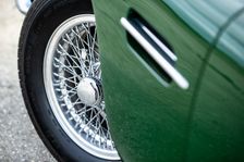 Spoked wheel of a 1961 Aston Martin DB4 GT previously owned by Donald Campbell. Creator: Unknown