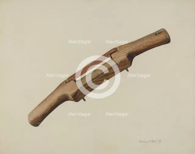 Spokeshave, 1938. Creator: Herman O. Stroh.