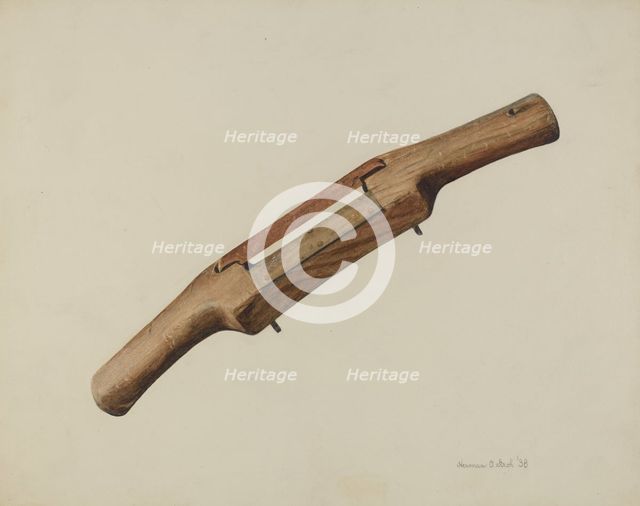 Spokeshave, 1938. Creator: Herman O. Stroh.