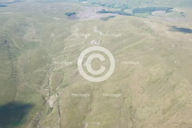 Spoil heaps and trackway, Blea Moor Tunnel, North Yorkshire, 2014. Creator: Historic England Staff Photographer.