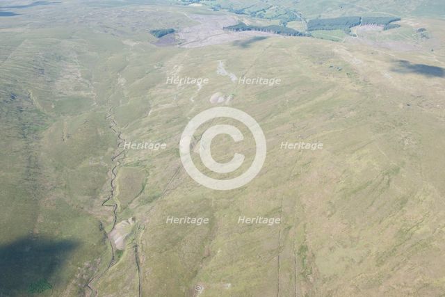 Spoil heaps and trackway, Blea Moor Tunnel, North Yorkshire, 2014. Creator: Historic England Staff Photographer.