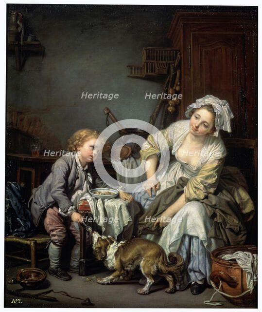 'Spoilt Child', 1765.  Artist: Jean-Baptiste Greuze