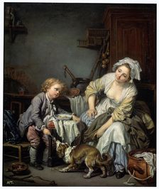 Spoilt Child 1765. Artist: Jean-Baptiste Greuze