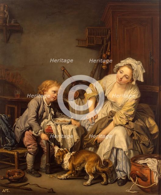 Spoiled Child, 1760. Creator: Jean-Baptiste Greuze.