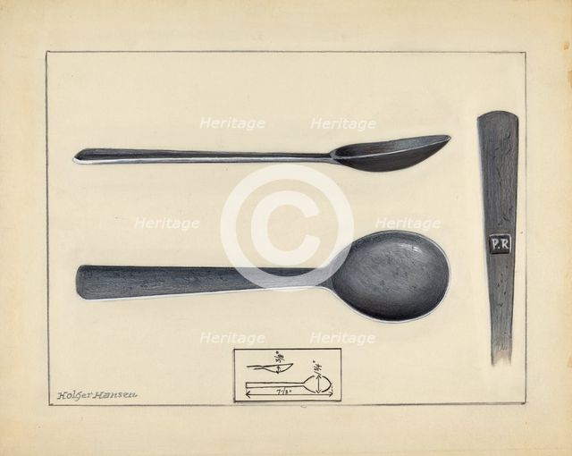 Spoon, 1935/1942. Creator: Holger Hansen.
