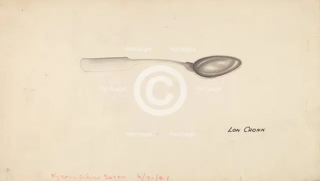 Spoon, 1935/1942. Creator: Lon Cronk.