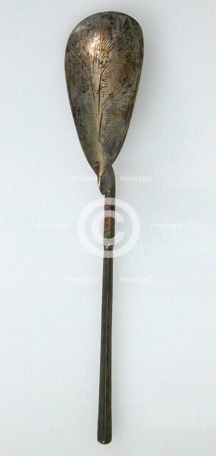 Spoon, Byzantine, 5th-6th century. Creator: Unknown.