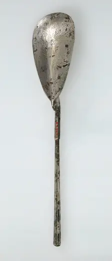 Spoon, Byzantine, 5th-6th century. Creator: Unknown