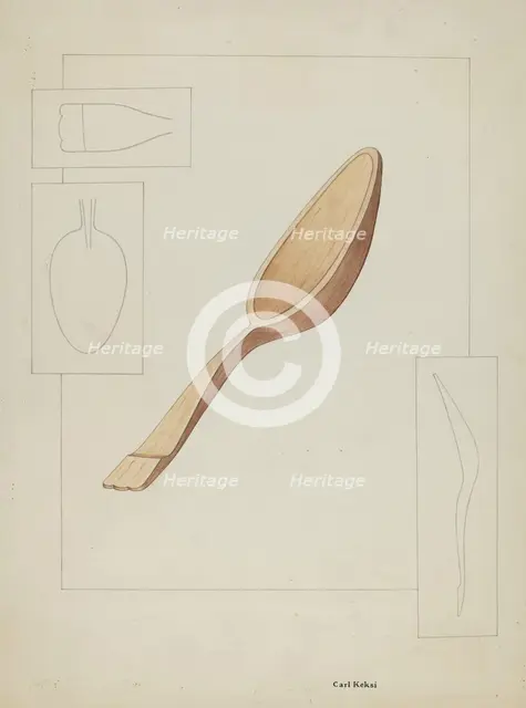 Spoon, c. 1936. Creator: Carl Keksi.