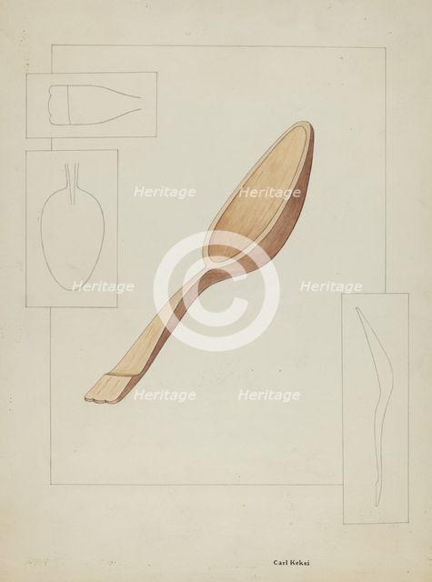 Spoon, c. 1936. Creator: Carl Keksi.