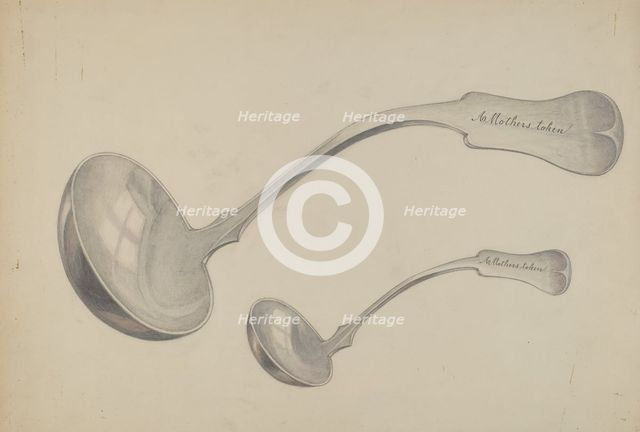 Spoon, c. 1937. Creator: Edith Towner.
